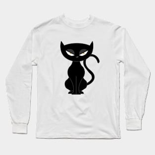 Black cat Long Sleeve T-Shirt